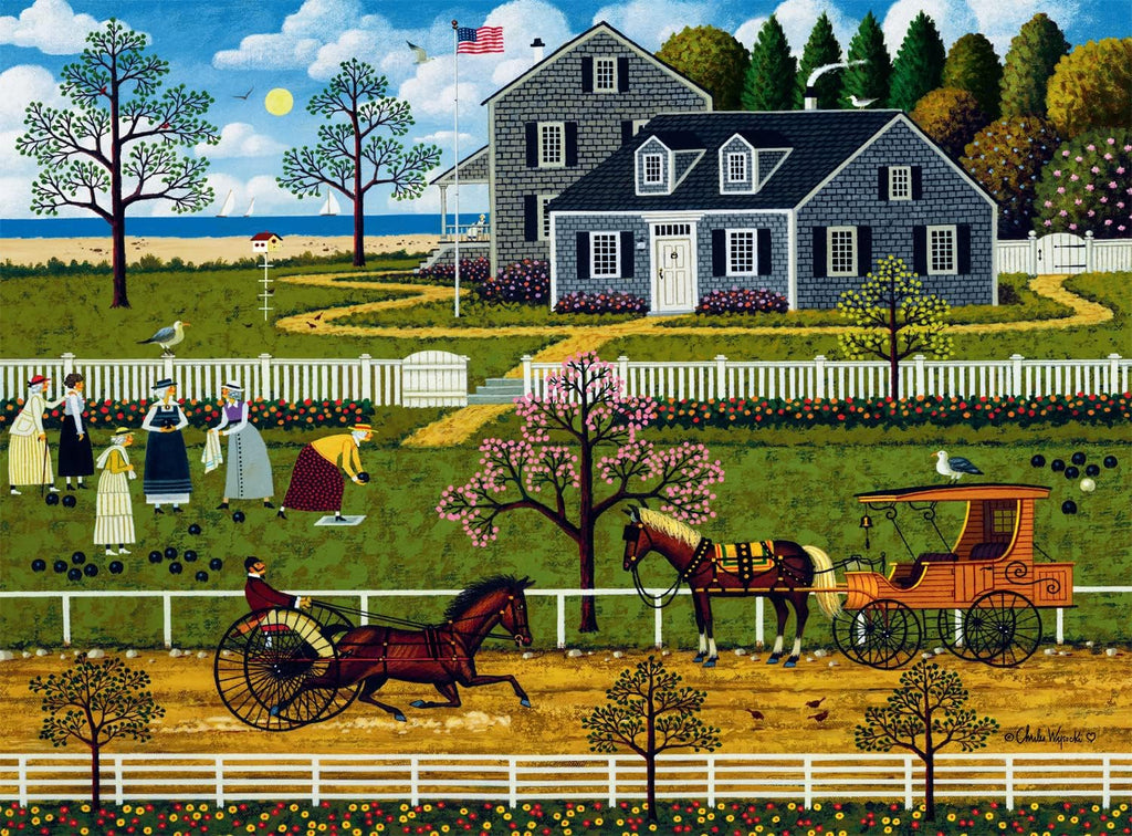 Charles Wysocki 'The Boccie Ladies of Martha's Vineyard' 1000-Piece Jigsaw Puzzle by Buffalo Games