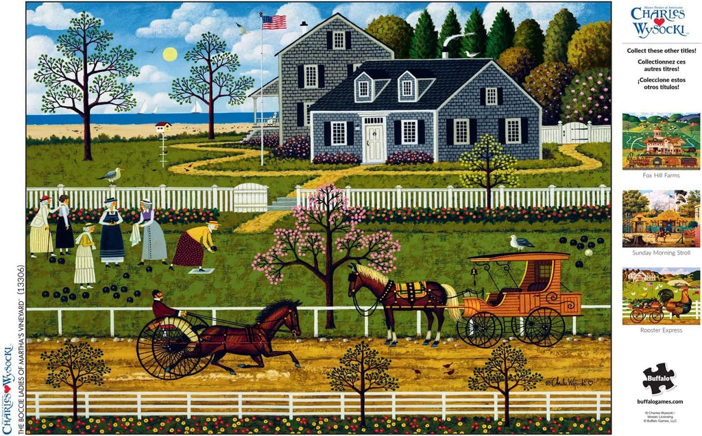 Charles Wysocki 'The Boccie Ladies of Martha's Vineyard' 1000-Piece Jigsaw Puzzle by Buffalo Games
