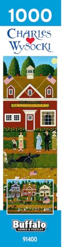 Charles Wysocki Young Patriots 1000-Piece Jigsaw Puzzle - Buffalo Games, 26.75x19.75 in, Poster Included, Recycled Board