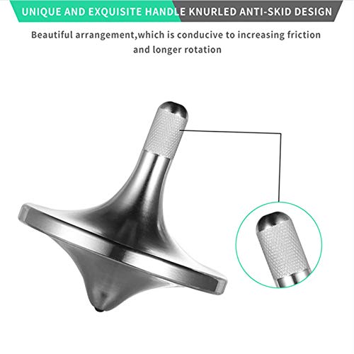 CHEETOP Stainless Steel Spinning Top – 24mm Small, Spins Over 6 Minutes, Precision CNC Crafted
