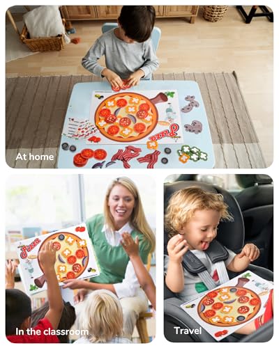CHEFAN Pizza Counting Toy – Felt Number Learning Game for Toddlers