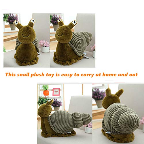 CHELEI2019 Stuffed Animal Snail Plush Toy, 11 Inches, Soft Coral Velvet, Gift for Kids and Adults