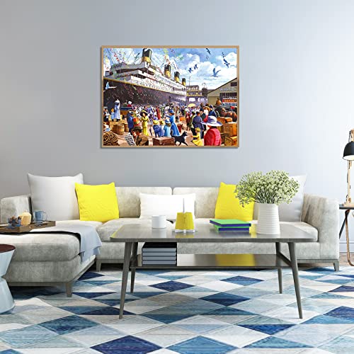 CHengQiSM 1000-Piece Titanic Jigsaw Puzzle – Glare-Free, Letter-Guided, 26.75 x 19.75 Inches