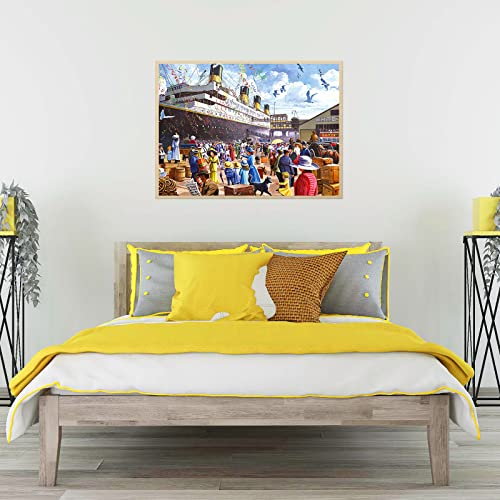 CHengQiSM 1000-Piece Titanic Jigsaw Puzzle – Glare-Free, Letter-Guided, 26.75 x 19.75 Inches