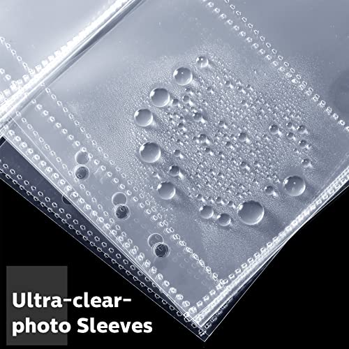 CHENGU 60 Pack Clear Binder Pockets for A5 6-Ring – 1, 2 & 4 Pocket Options for Photos and Cards