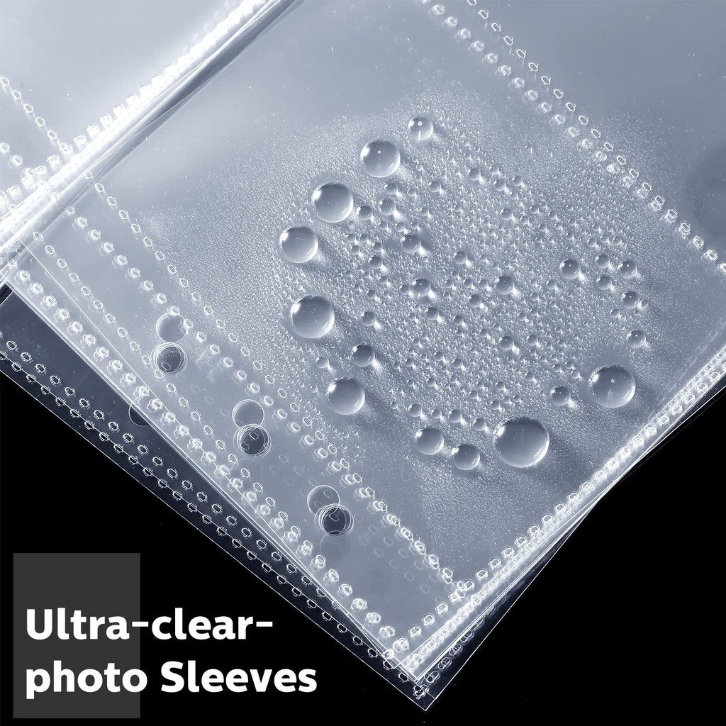 CHENGU 60 Pack Clear Binder Pockets for A5 6-Ring – 1, 2 & 4 Pocket Options for Photos and Cards