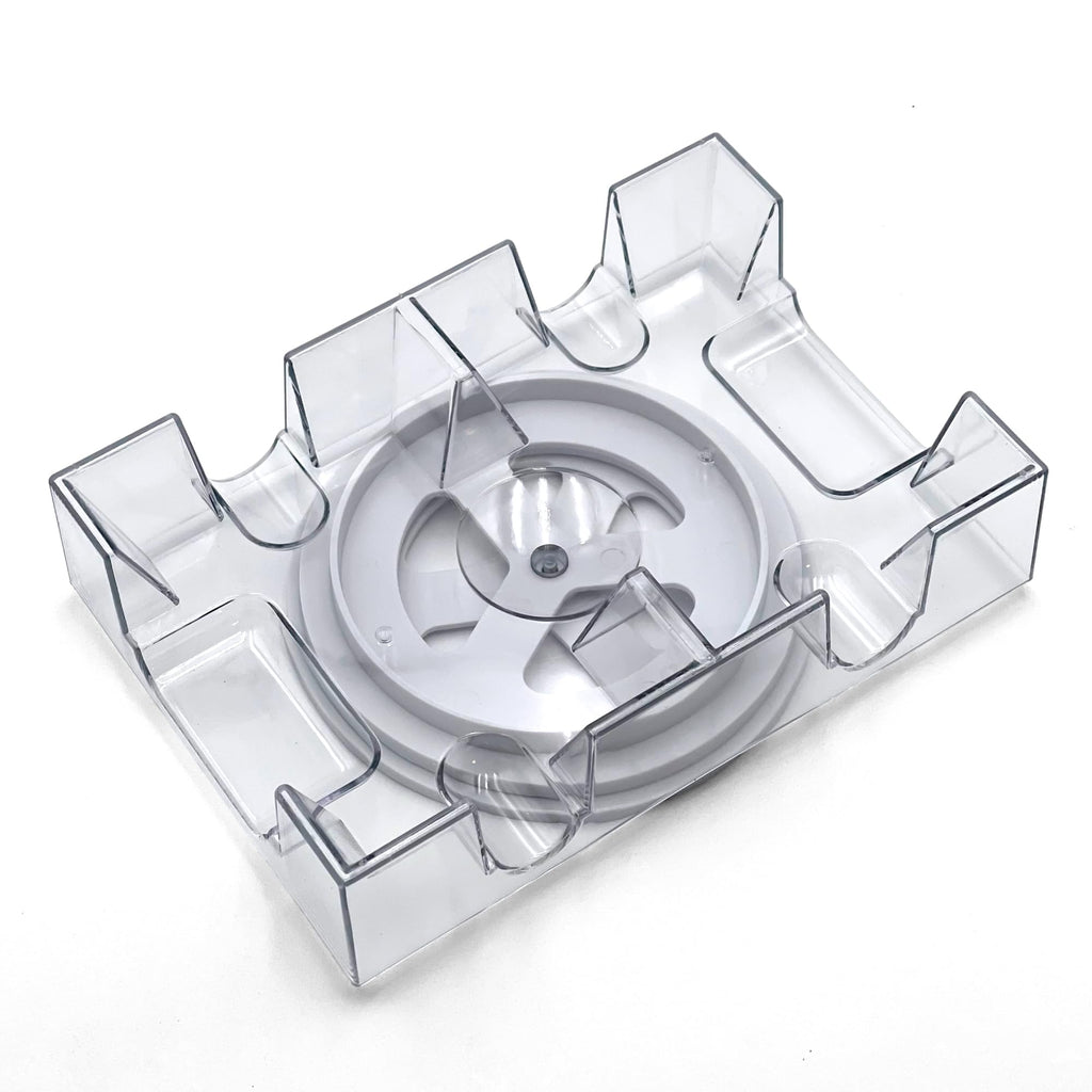 CHH Dual Deck Revolving Card Holder – 360° Acrylic Stand for Poker, Uno, and Card Games