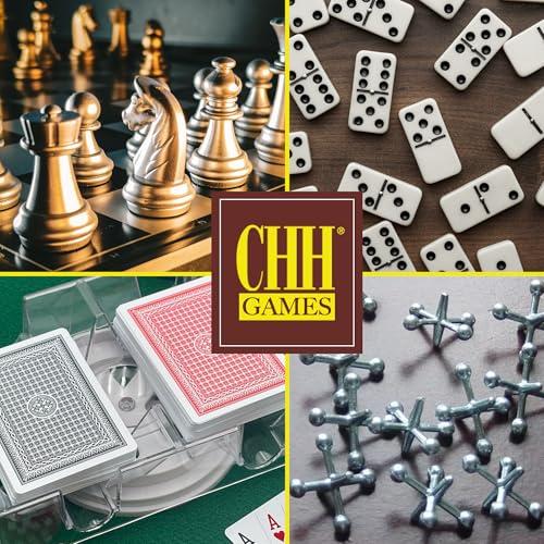 CHH Dual Deck Revolving Card Holder – 360° Acrylic Stand for Poker, Uno, and Card Games