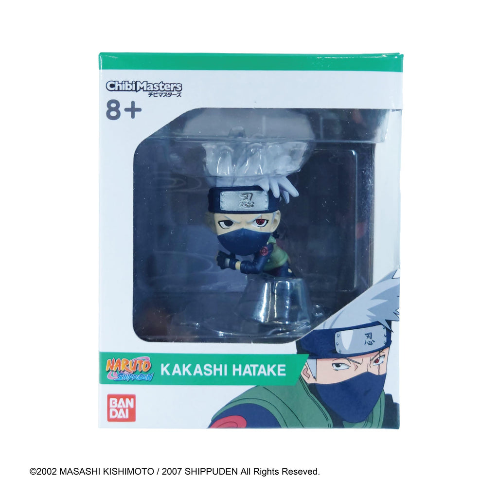 Chibi Masters Kakashi Hatake - Official Bandai Naruto Shippuden Action Figure with Stand