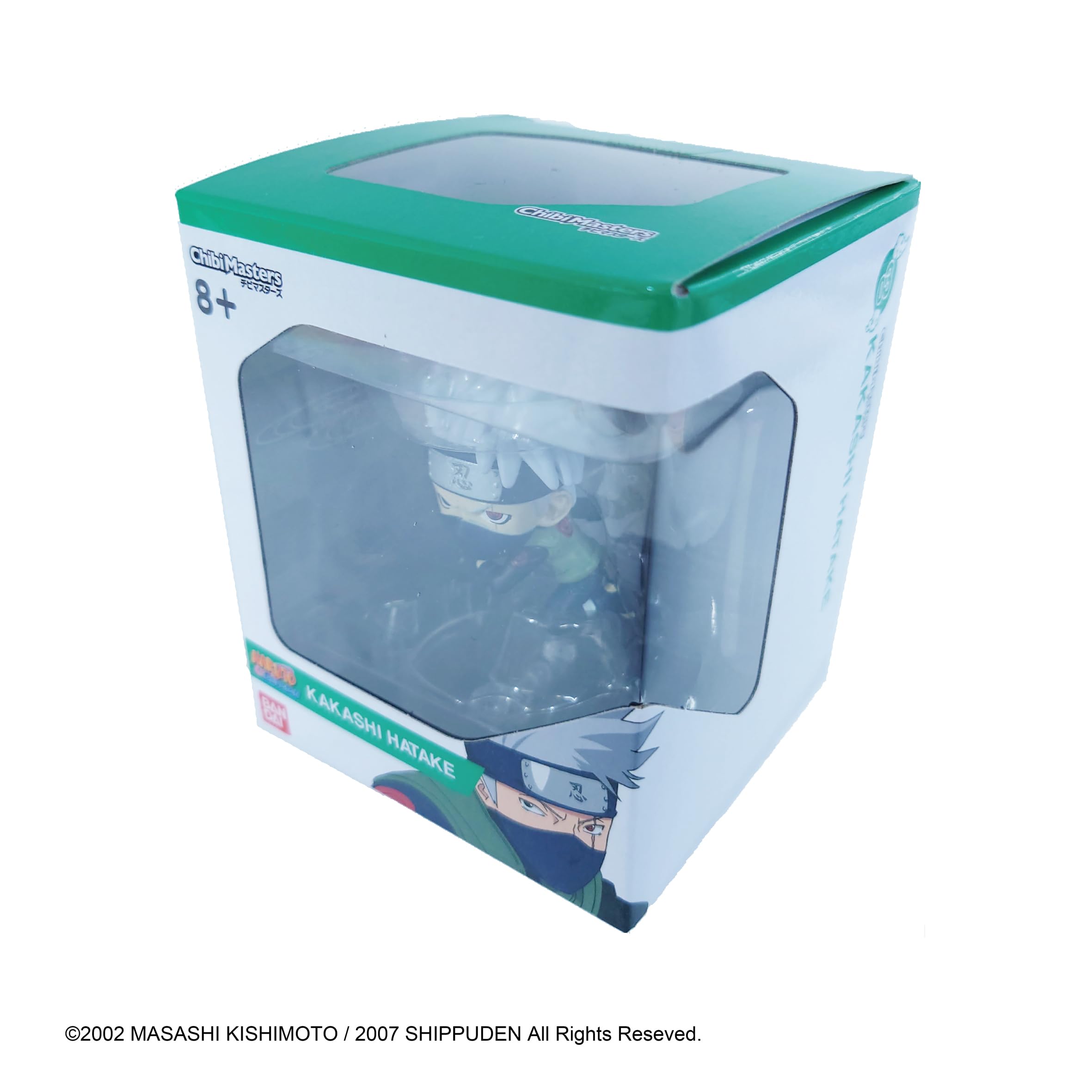 Chibi Masters Kakashi Hatake - Official Bandai Naruto Shippuden Action Figure with Stand