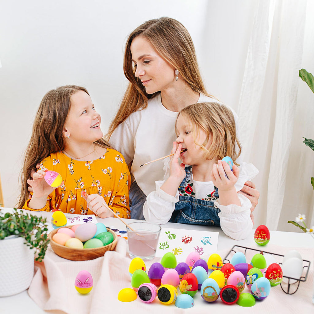 Childom 24-Pack Easter Stamps for Kids - Pre-Inked Mini Stampers for Egg Hunt, Party Favors, and Classroom Prizes