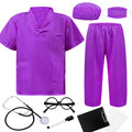 Children's Doctor Costume – 9 Piece Scrubs Set for Boys & Girls Ages 3-12