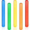 Chivao Inflatable Pool Noodles 41.3 Inch - 5 Pack Colorful PVC Swim Noodles for Adults - Water Games for Pool, Beach & Parties