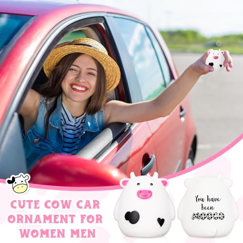 Cholemy 25 Mini Rubber Cow Figurines – Funny Puns, Squeeze Sound, Bulk Cute Gifts