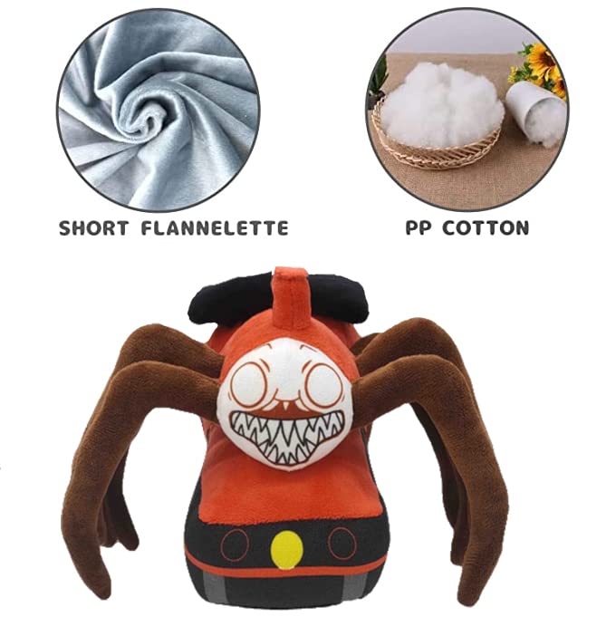 Choo Choo Charles Plush Toy - 11-Inch Red Spider Train Doll, Soft Stuffed Animal for Fans