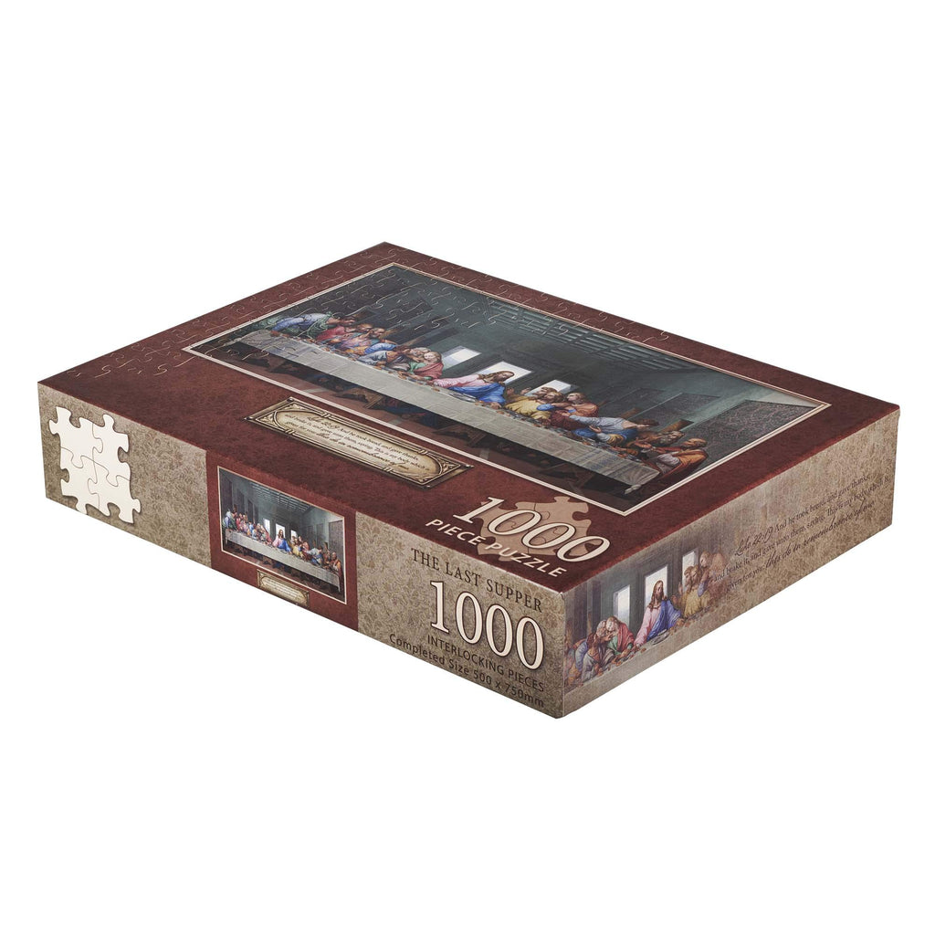 Christian Art Gifts Last Supper 1000-Piece Jigsaw Puzzle – Inspirational Scripture Puzzle for Adults and Teens