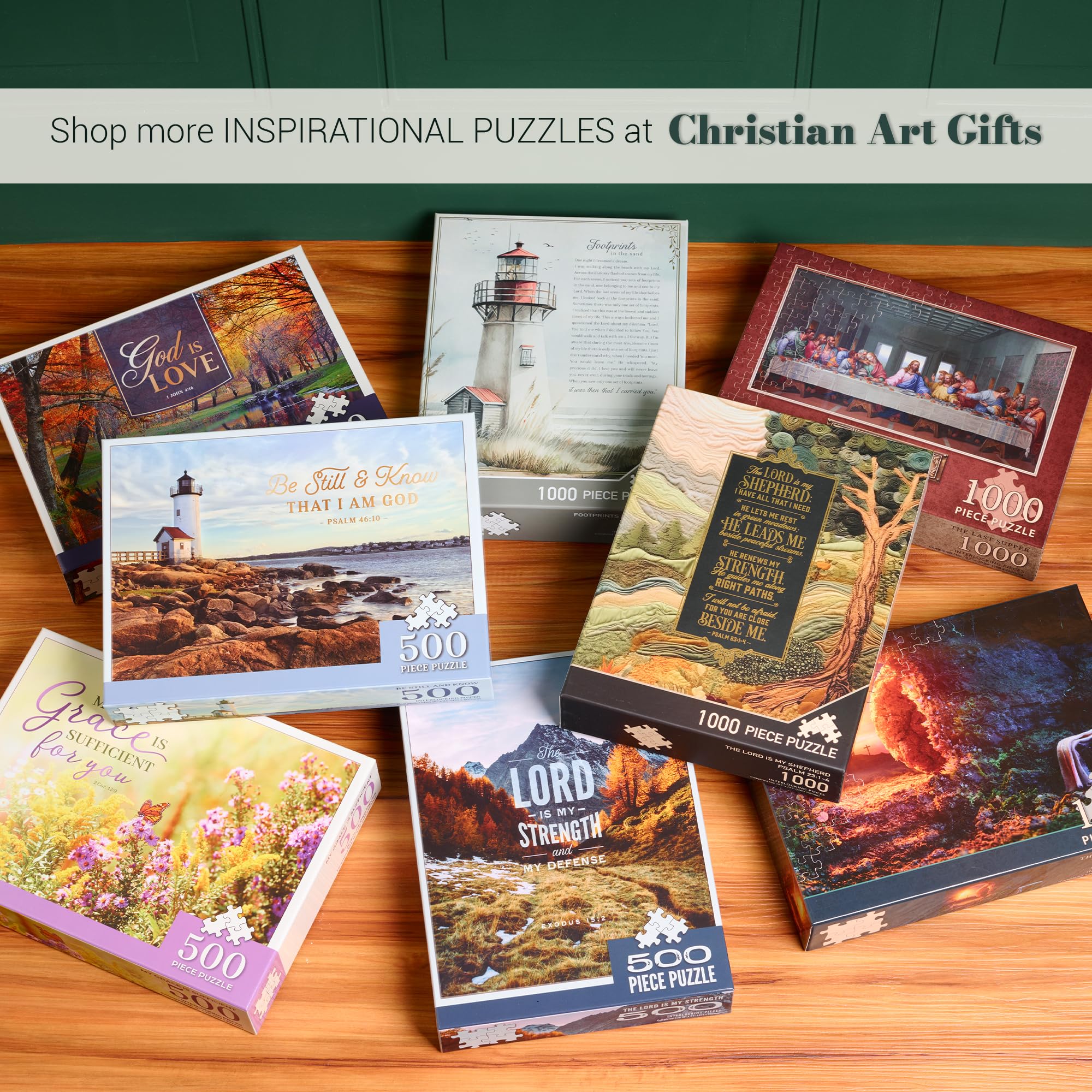 Christian Art Gifts Last Supper 1000-Piece Jigsaw Puzzle – Inspirational Scripture Puzzle for Adults and Teens