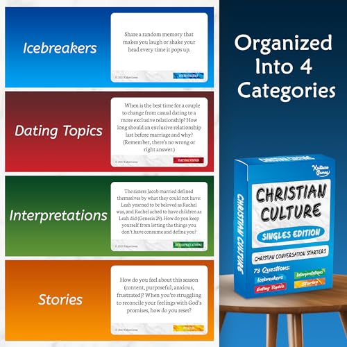 Christian Culture Singles Edition – 73 Conversation Cards for Meaningful Faith-Based Discussions