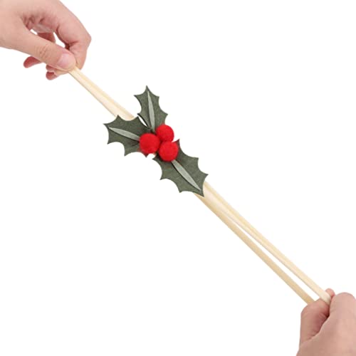 Christmas Holly Headband with Felt Red Berries – LINLULU Handmade Hair Accessory for Girls