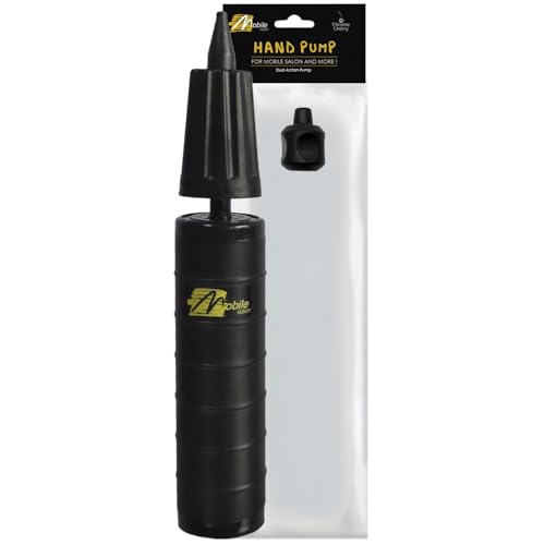 Chrome Cherry Hygienic Hand Held Air Pump – Manual Dual-Action for Inflatables, Toys & Exercise Balls