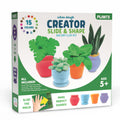 Chuckle & Roar Whoa Dough Slide & Shape Creator: Plants – 15-Color Air-Dry Craft Kit for Kids Ages 5+