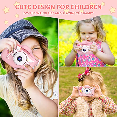 CIMELR Kids Camera for Toddlers Ages 3-12 – 20MP Digital Camera with 32GB TF Card, Silicone Protective Case, and Video Recording
