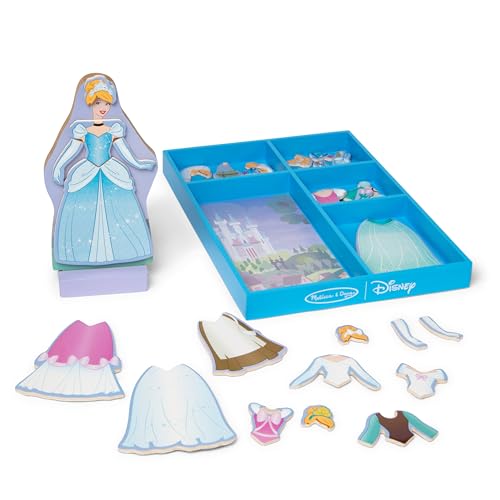 Cinderella Magnetic Dress-Up Set by Melissa & Doug – 30+ Outfits & Accessories