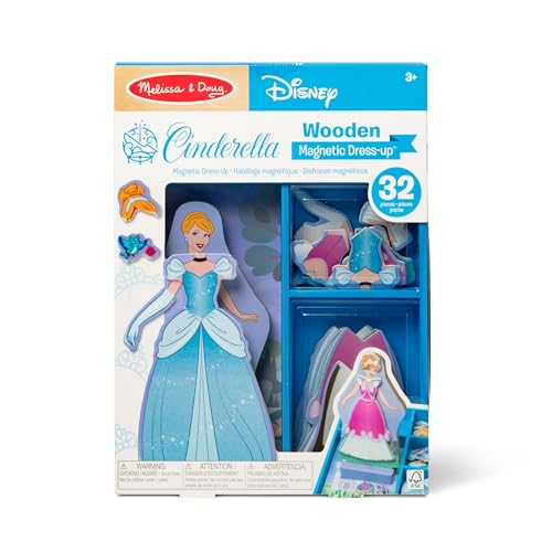 Cinderella Magnetic Dress-Up Set by Melissa & Doug – 30+ Outfits & Accessories