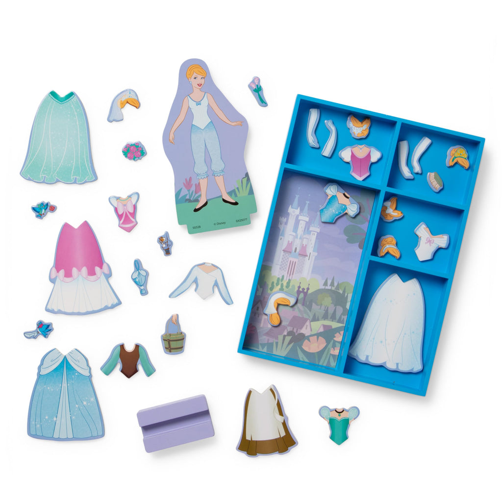 Cinderella Magnetic Dress-Up Set by Melissa & Doug – 30+ Outfits & Accessories