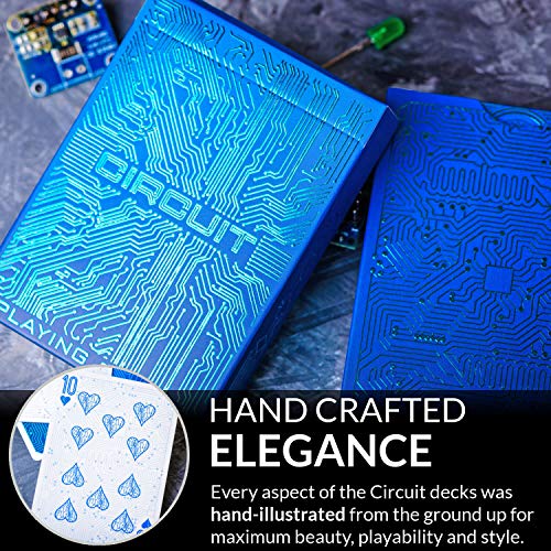 Circuit Playing Cards: Creative Circuit Board Deck with Free eBook - Elephant Playing Cards