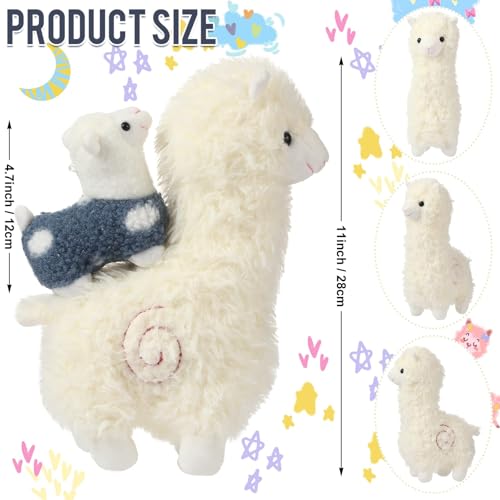 Civaner Llama Stuffed Animal Set - 5 Plush Alpacas, Mom & Babies, Soft Cute Gifts