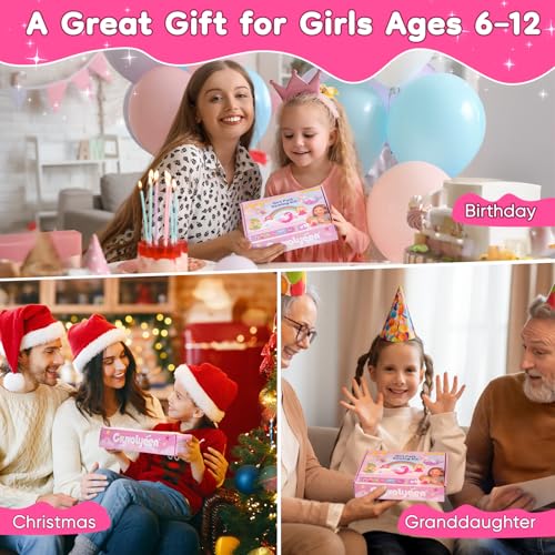 CiyvoLyeen Felt Sewing Kit for Girls - 10 Projects, Video Instructions, Safe for Ages 6-12