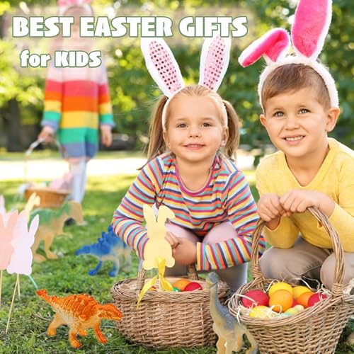 CLAPET 12 Prefilled Easter Eggs with Dinosaur Toys – Easter Basket Stuffers for Kids 3-8