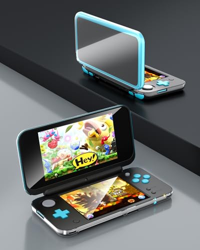 Clear Protective Case for New 2DS XL – Split PC Hard Shell with Dual Screen Protectors & Installation Kit | TriverseTech