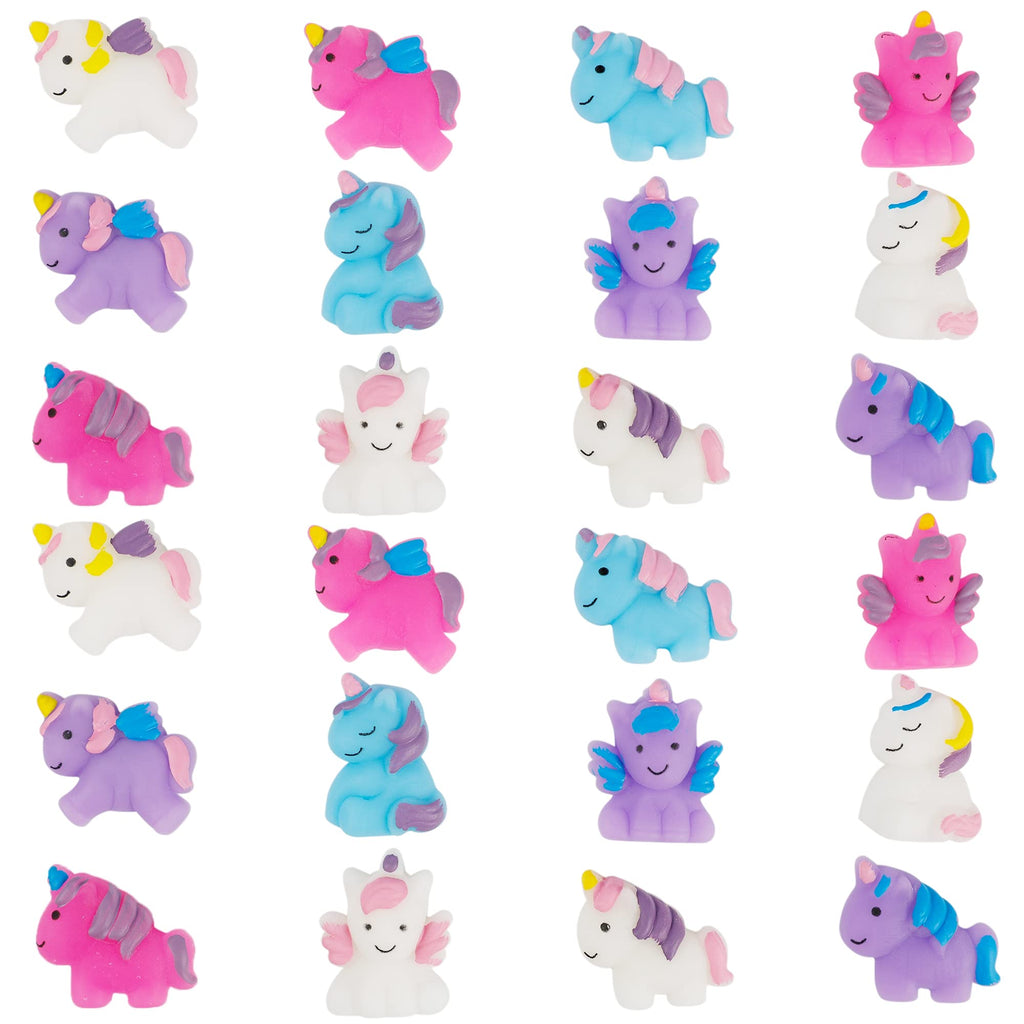 Cllayees 24-Pack Unicorn Squishy Toys – Kawaii Mochi Stress Relief Party Favors