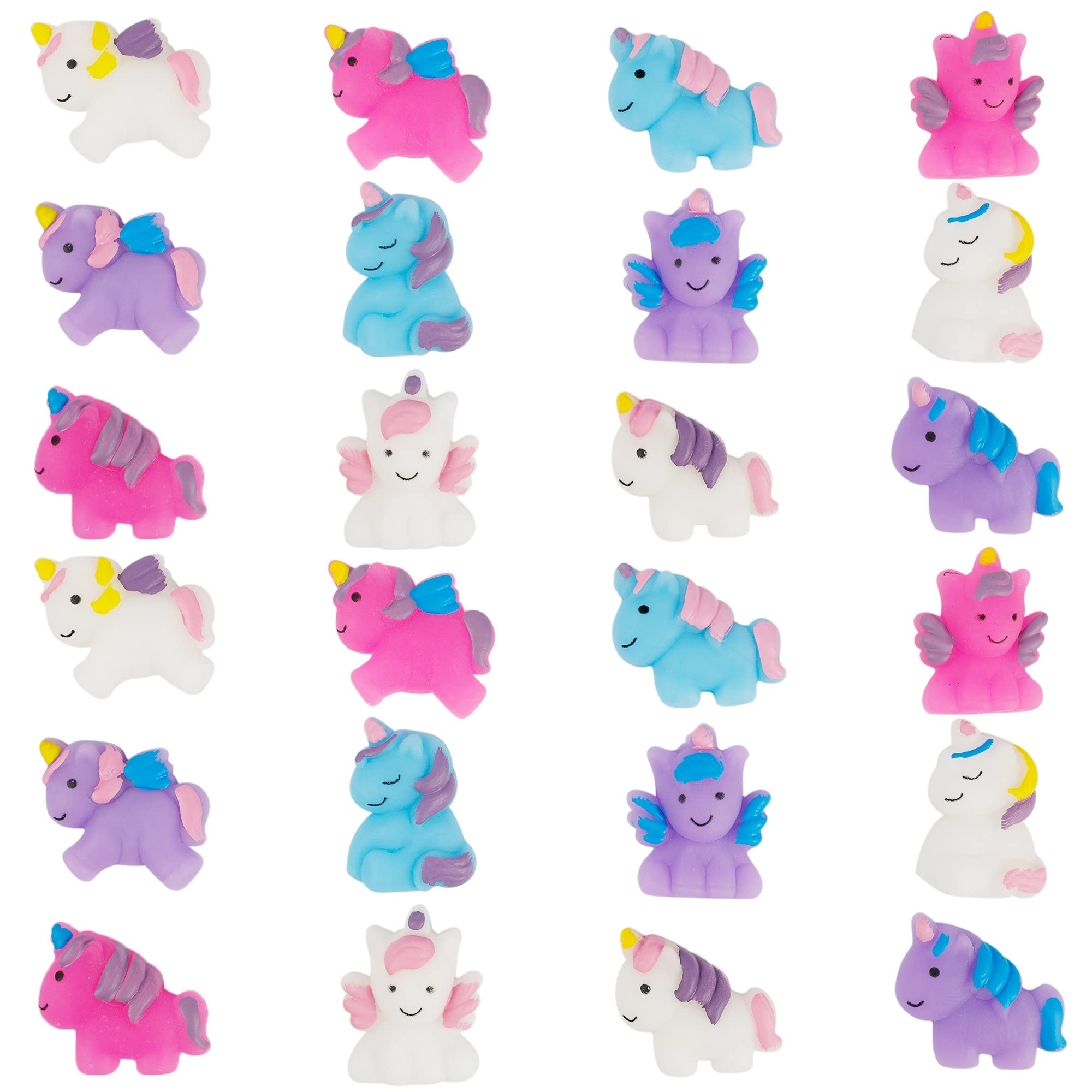 Cllayees 24-Pack Unicorn Squishy Toys – Kawaii Mochi Stress Relief Party Favors