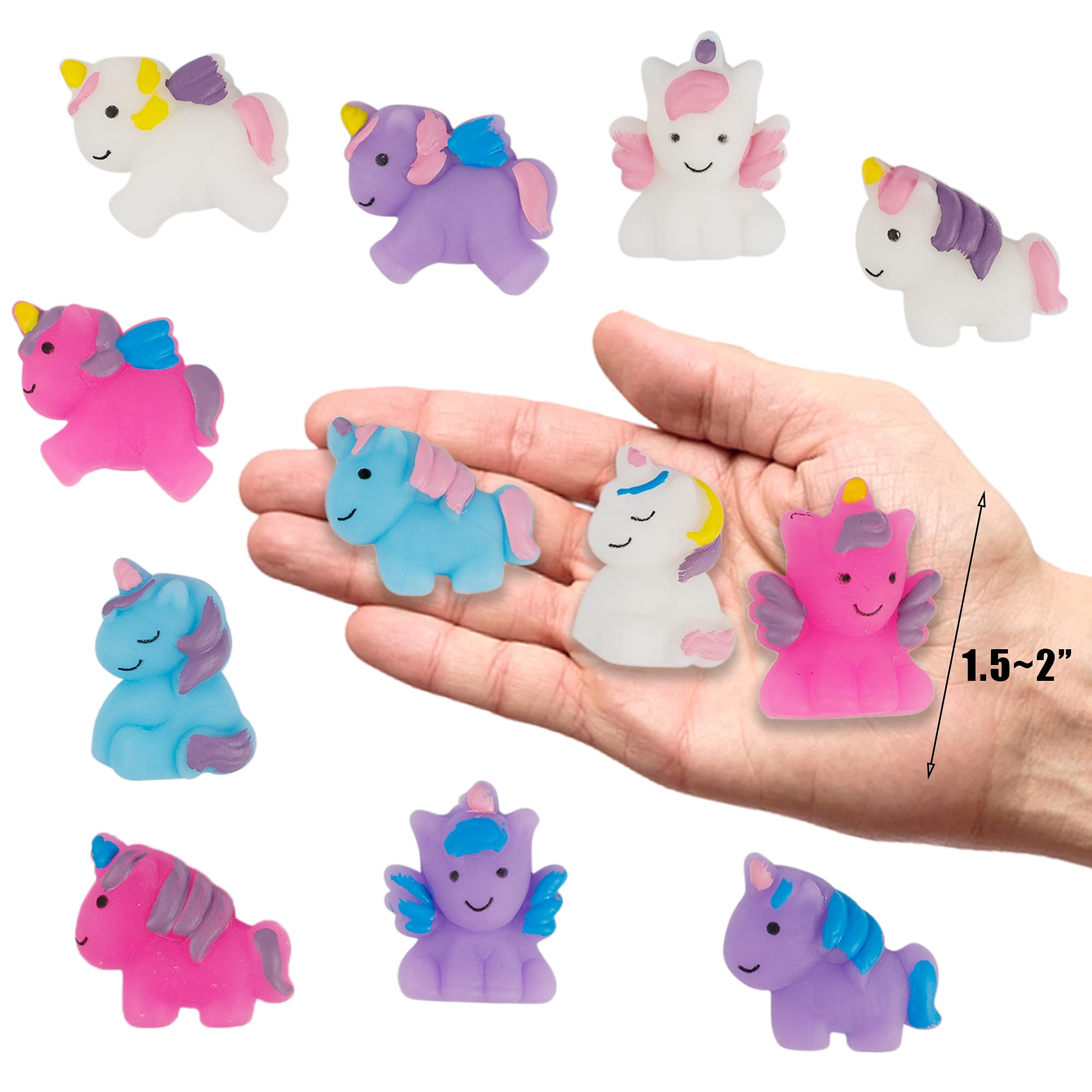 Cllayees 24-Pack Unicorn Squishy Toys – Kawaii Mochi Stress Relief Party Favors