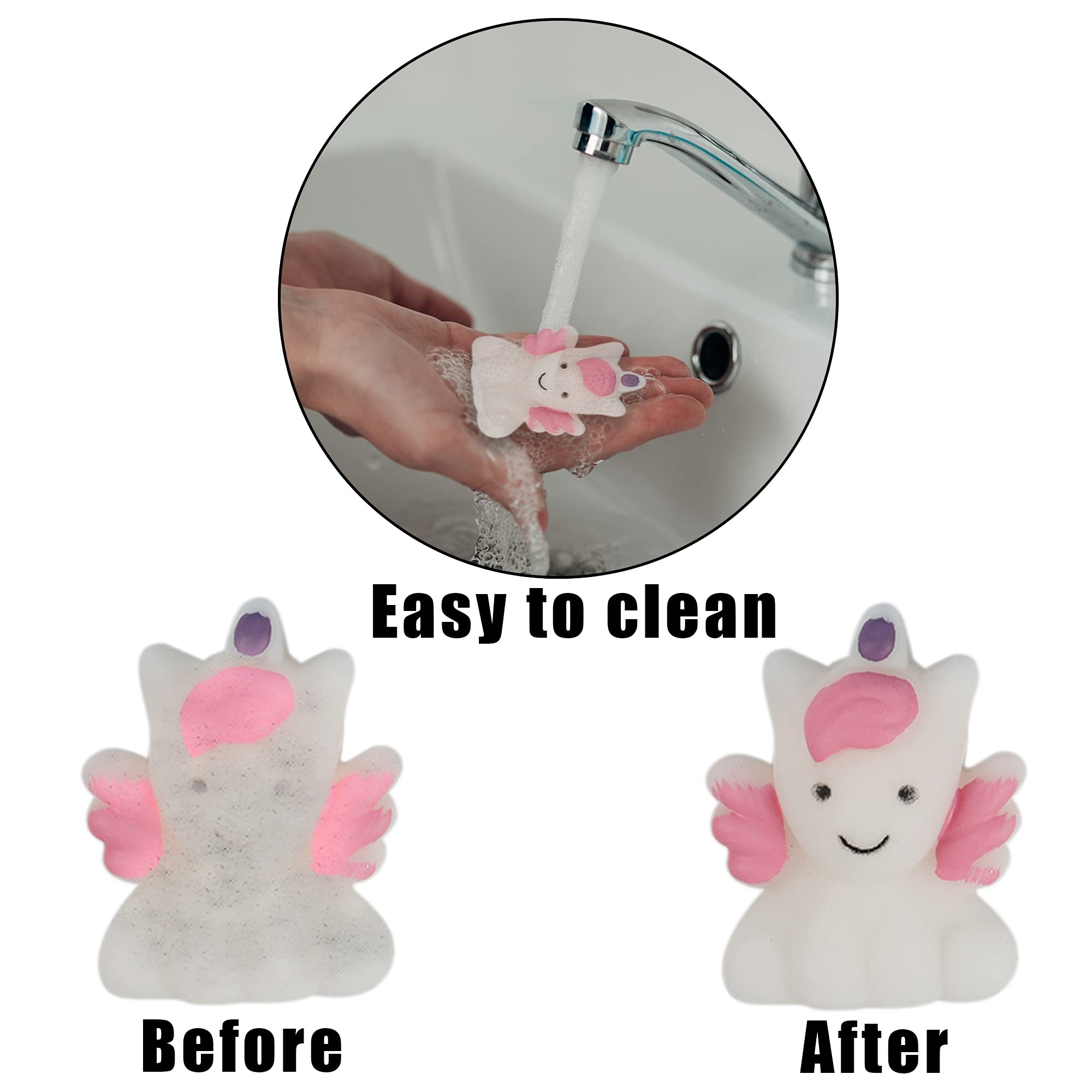 Cllayees 24-Pack Unicorn Squishy Toys – Kawaii Mochi Stress Relief Party Favors