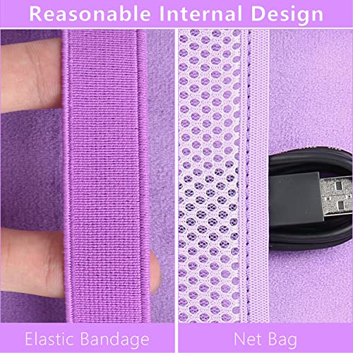 co2CREA Protective Hard Shell Case for VTech KidiBuzz 3 & KidiBuzz G2 (Black with Purple Interior)