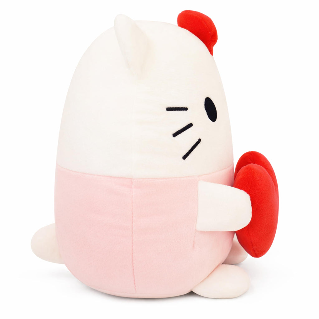 COAQAC Kawaii Plush Toy 8-Inch Valentine's Day Heart-Shaped Pillow, Cute Soft Plush Stuffed Animal Gift for Couples (Pink)