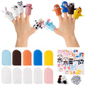 COcnny 20-Piece DIY Felt Animal Finger Puppet Craft Kit for Kids