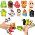 COcnny Passover Plague Finger Puppets – 30 Felt Puppets for Kids – Ten Plagues Set