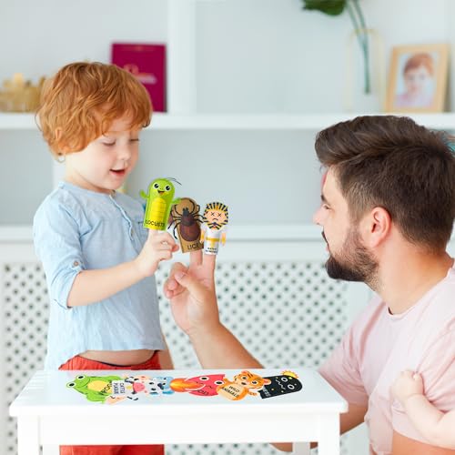 COcnny Passover Plague Finger Puppets – 30 Felt Puppets for Kids – Ten Plagues Set