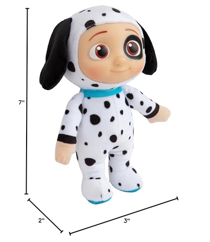 CoComelon 8-Inch JJ Plush Toy - Puppy Onesie - Officially Licensed Soft Stuffed Animal for Toddlers 18+ Months