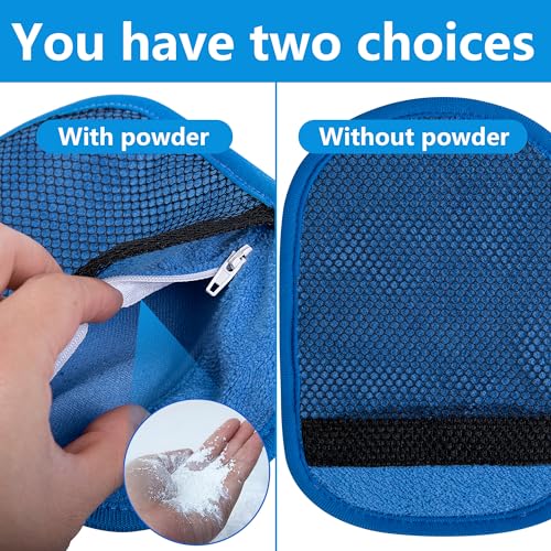 codree 4-Pack Sand Removal Mitts – Soft Coral Fleece Beach Sand Wipe Off, Reusable, 8.5x6 Inch