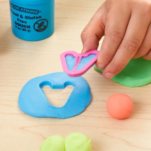 Colorations Wheat & Gluten Free Neon Dough - 6 Pack of Non-Toxic Sensory Dough for Kids
