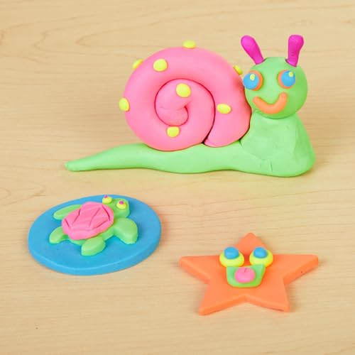 Colorations Wheat & Gluten Free Neon Dough - 6 Pack of Non-Toxic Sensory Dough for Kids