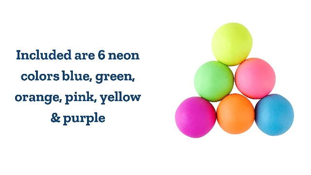 Colorations Wheat & Gluten Free Neon Dough - 6 Pack of Non-Toxic Sensory Dough for Kids