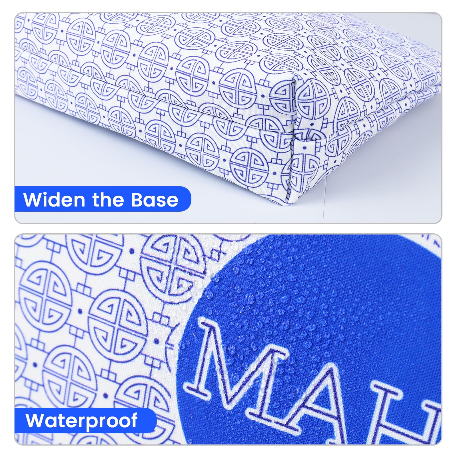Colorato Mahjong Tiles Bag with Zipper – Blue, Fits 1.2" (30mm) American Mahjong Tiles, Portable Storage Case
