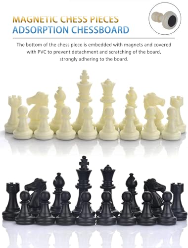 Compact Magnetic Chess Set – 9.5 Inch Folding Board for Travel & Fun